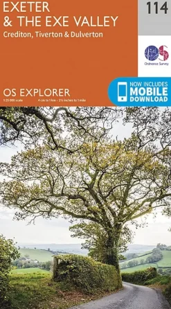 OS Explorer Map 114 - Exeter and the Exe Valley