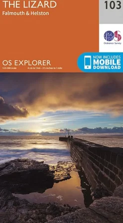 OS Explorer Map 103 - Lizard, Falmouth and Helston