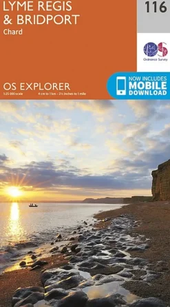 OS Explorer Map 116 - Lyme Regis and Bridport