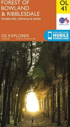 OS Explorer Map OL41 - Forest of Bowland and Ribblesdale