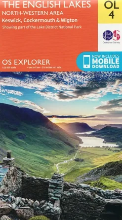 OS Explorer Map OL4 - The English Lakes - North Western Area