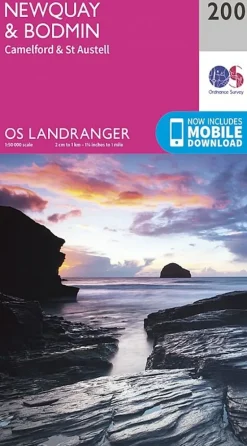 OS Landranger Map 200 - Newquay, Bodmin, Camelford and St Austell