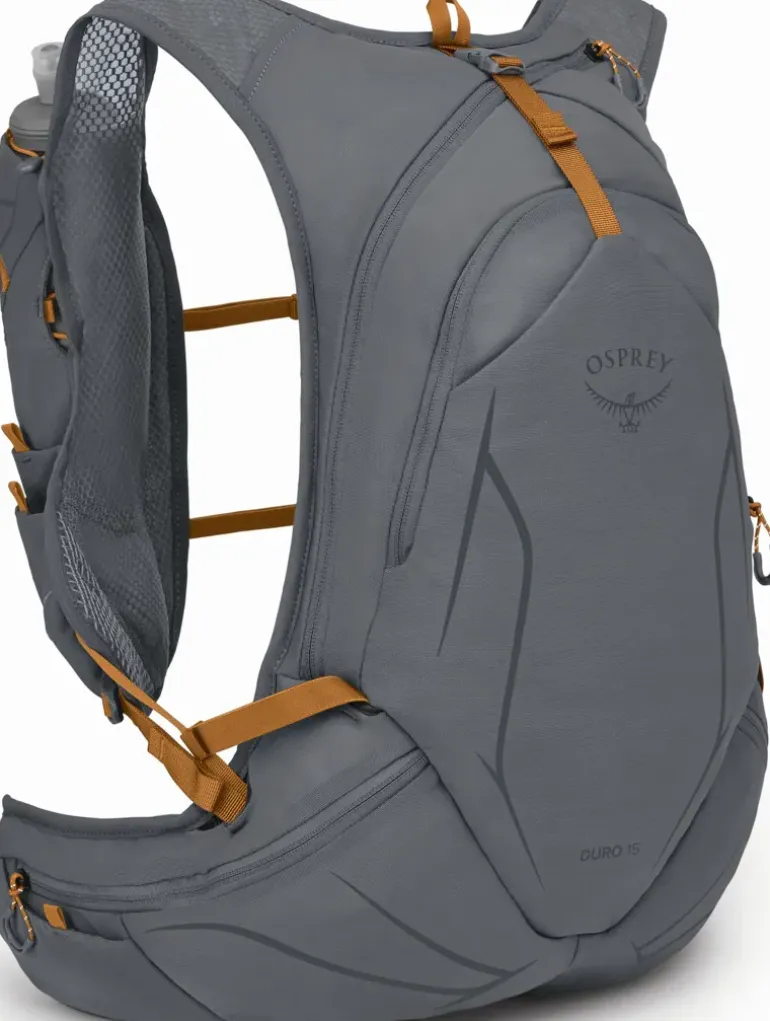 Osprey Duro 15 with Flasks - Phantom Grey-Toffee Orange