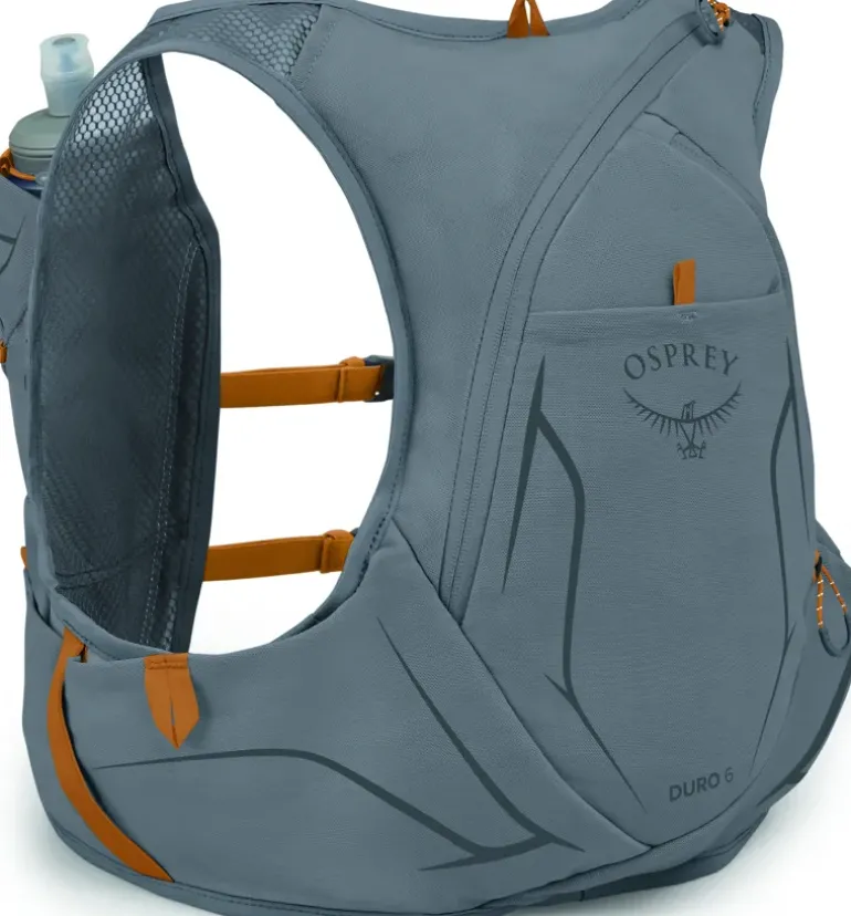 Osprey Duro 6 with Flasks - Phantom Grey-Toffee Orange