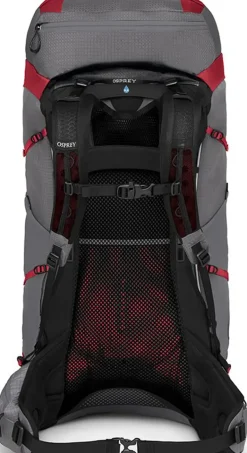 Osprey Womens Eja Pro 55 Rucksack - Dale Grey-Poinsettia Red
