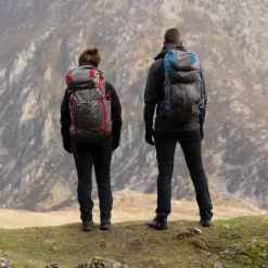 Osprey Womens Eja Pro 55 Rucksack - Dale Grey-Poinsettia Red