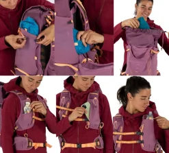 Osprey Womens Tempest Velocity 20 Rucksack - Dark Charcoal-Chiru Tan