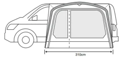 Outdoor Revolution Movelite T2R Low Drive-Away Awning - DEMO MODEL