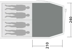 Outwell Blackwood 4 Cozy Carpet