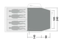 Outwell Springwood 4SG Flat Woven Carpet