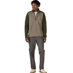Patagonia Mens Better Sweater 1/4 Zip Fleece - Seabird Grey