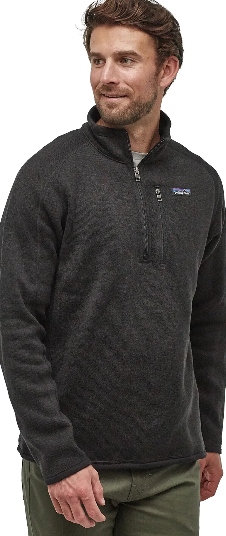 Patagonia Mens Better Sweater 1/4 Zip Fleece - Black