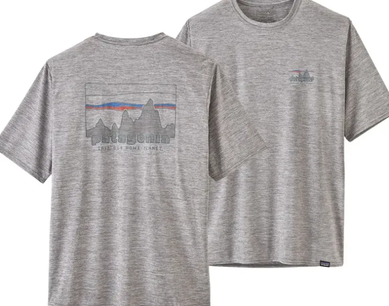 Patagonia Mens Cap Cool Daily Graphic Shirt - 73 Skyline-Feather Grey