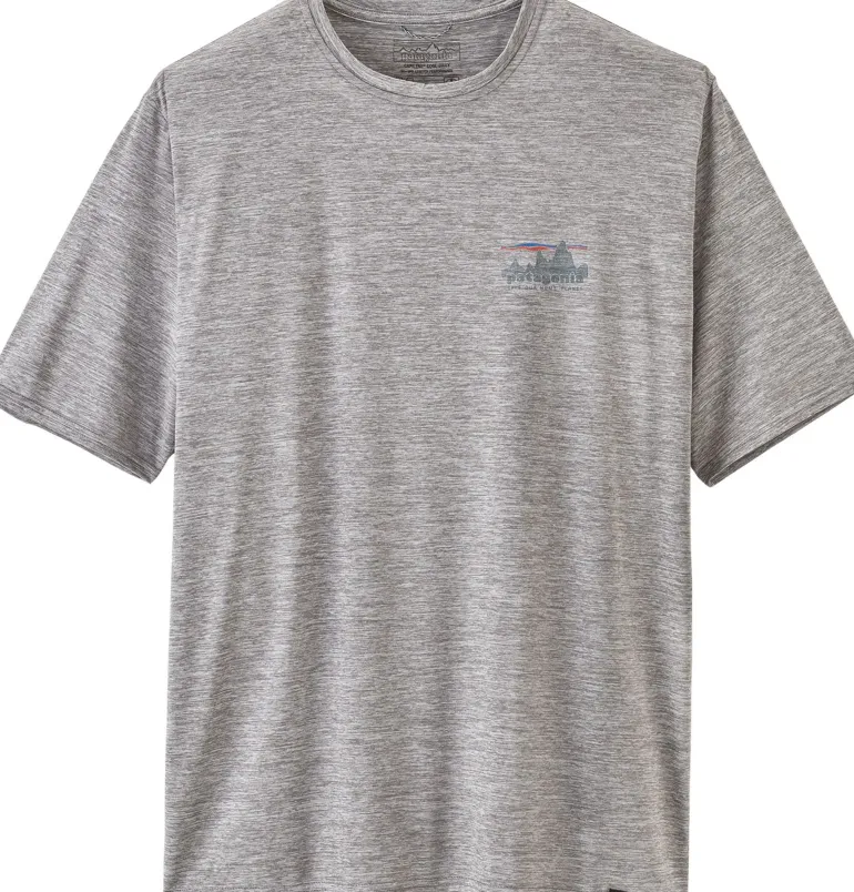 Patagonia Mens Cap Cool Daily Graphic Shirt - 73 Skyline-Feather Grey