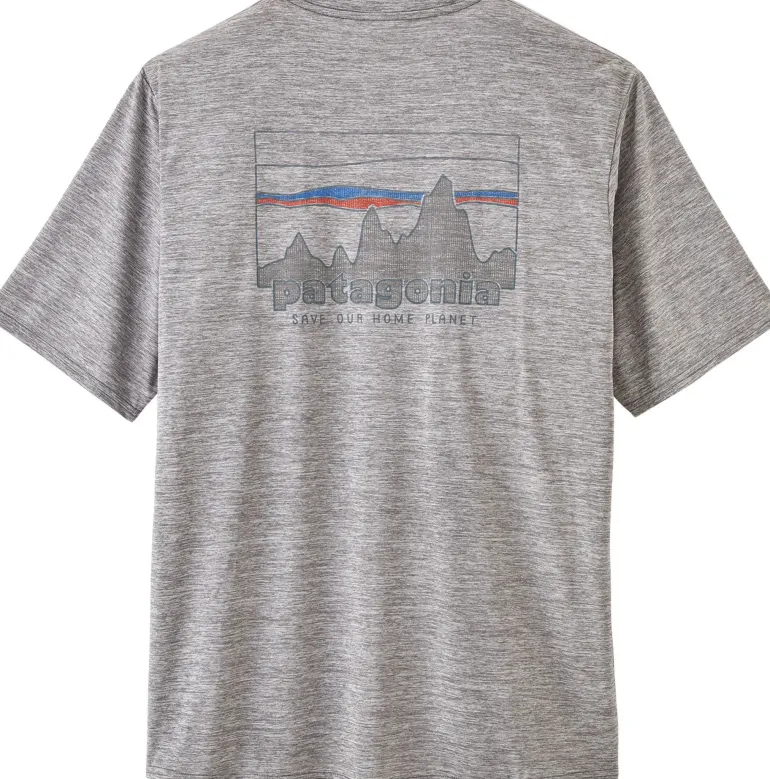 Patagonia Mens Cap Cool Daily Graphic Shirt - 73 Skyline-Feather Grey