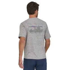 Patagonia Mens Cap Cool Daily Graphic Shirt - 73 Skyline-Feather Grey