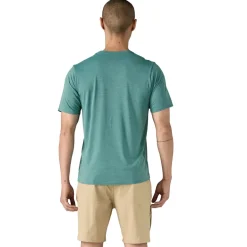 Patagonia Mens Cap Cool Daily Shirt - Wetland Blue-Light Wetland Blue X-Dye