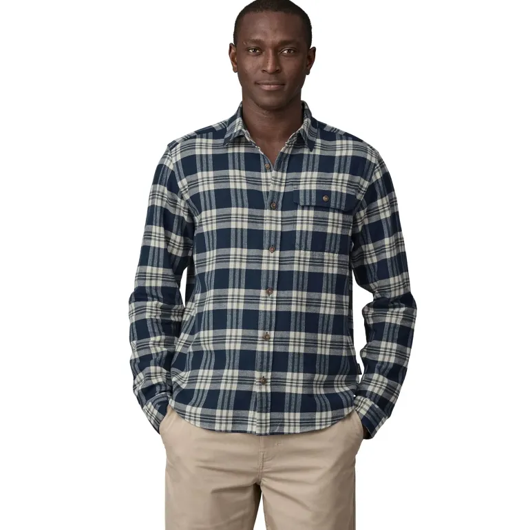 Patagonia Mens Fjord Flannel Shirt - Base Camp-New Navy