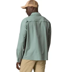 Patagonia Mens LS Self Guided Sun Shirt - River Rock Green