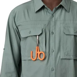 Patagonia Mens LS Self Guided Sun Shirt - River Rock Green