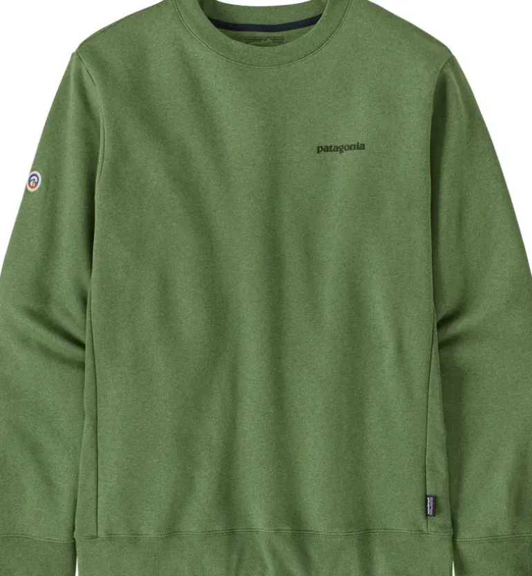 Patagonia Unisex Fitz Roy Icon Uprisal Crew Sweatshirt - Terrain Green