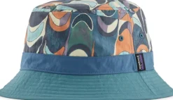 Patagonia Wavefarer Bucket Hat - Swallowtail Geo-Still Blue