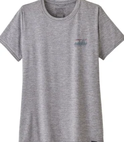Patagonia Womens Cap Cool Daily Graphic Shirt - 73 Skyline-Feather Grey