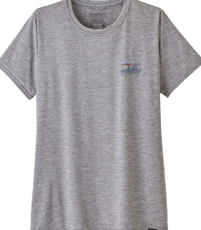 Patagonia Womens Cap Cool Daily Graphic Shirt - 73 Skyline-Feather Grey