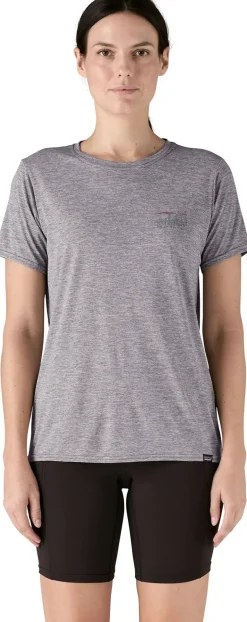 Patagonia Womens Cap Cool Daily Graphic Shirt - 73 Skyline-Feather Grey