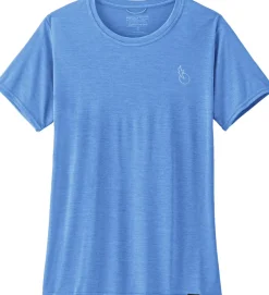 Patagonia Womens Cap Cool Daily Graphic Shirt - Waters - Swelldrifter-Abundant Blue X-Dye