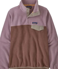 Patagonia Womens Lightweight Synchilla Snap-T Pullover - Dulse Mauve