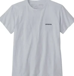 Patagonia Womens P-6 Logo Responsibili-Tee - White