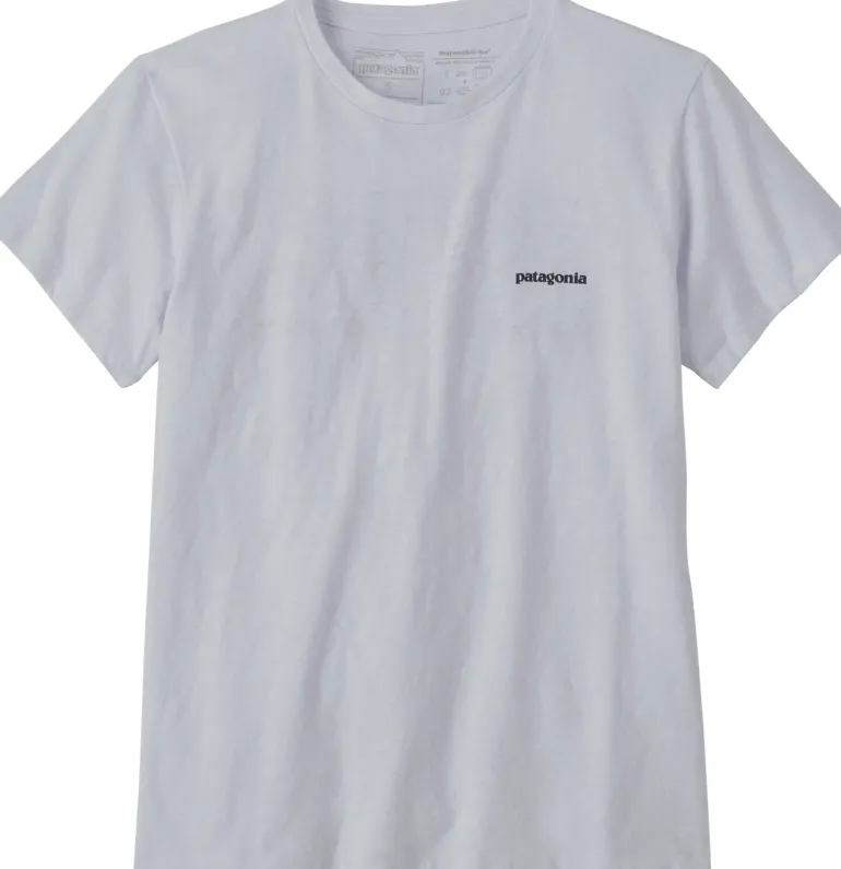 Patagonia Womens P-6 Logo Responsibili-Tee - White