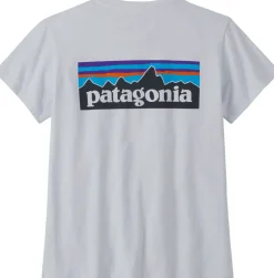 Patagonia Womens P-6 Logo Responsibili-Tee - White