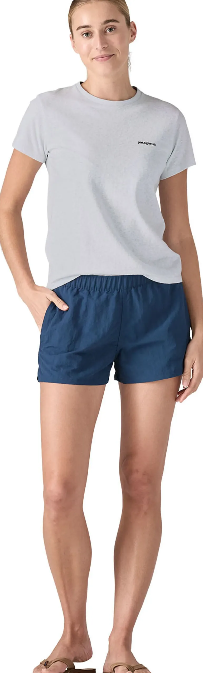 Patagonia Womens P-6 Logo Responsibili-Tee - White