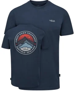 Rab Mens Basecamp 3 Peak Tee - Tempest Blue