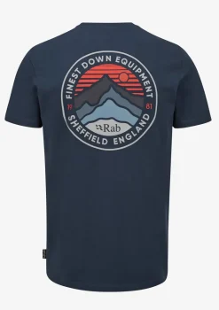 Rab Mens Basecamp 3 Peak Tee - Tempest Blue