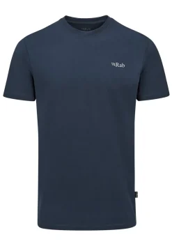 Rab Mens Basecamp 3 Peak Tee - Tempest Blue