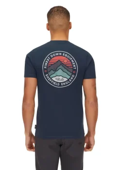 Rab Mens Basecamp 3 Peak Tee - Tempest Blue