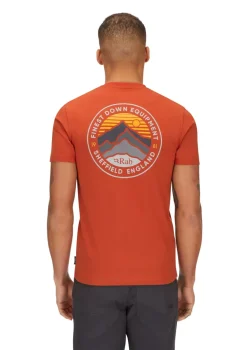 Rab Mens Basecamp 3 Peak Tee - Red Clay