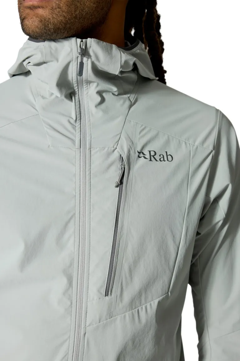 Rab Mens Borealis Alpine Hoody - Light Zinc