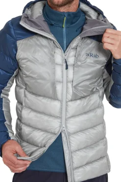 Rab Mens Cirrus Ultra Hoody - Tempest Blue-Light Zinc
