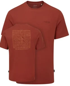 Rab Mens Crimp Elevation Tee - Tuscan Red