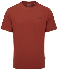 Rab Mens Crimp Logo Tee - Tuscan Red