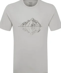Rab Mens Crimp Reflection Tee - Light Zinc
