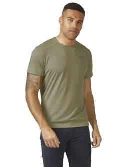 Rab Mens Force Short Sleeved Tee - Light Khaki