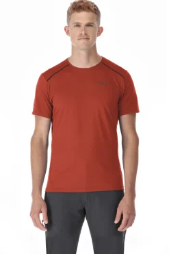 Rab Mens Force Short Sleeved Tee - Tuscan Red
