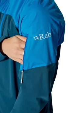 Rab Mens Kinetic Ultra Jacket - Maya Blue-Tempest Blue