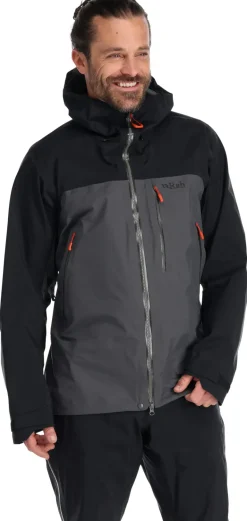 Rab Mens Latok Mountain GTX Jacket - Black-Graphene