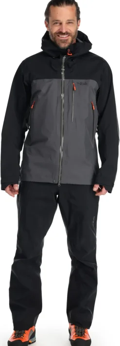 Rab Mens Latok Mountain GTX Jacket - Black-Graphene